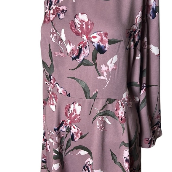 Floral dress,lilac ,garden ,artzy,boho,dainty,travel,office,event,sz med , NWT - Picture 6 of 8